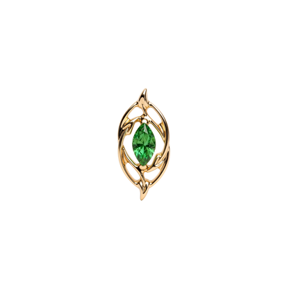 PVD Aukso Cirkonis su vingiuotu dizainu