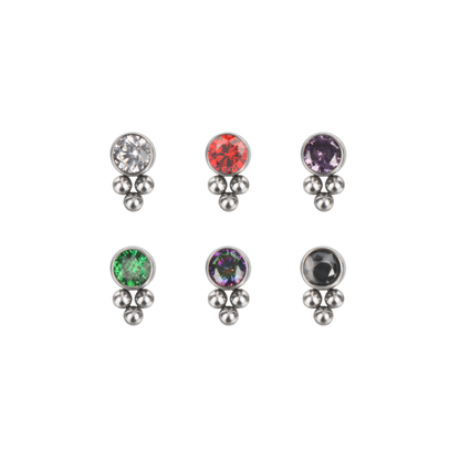 Micro gem with beads