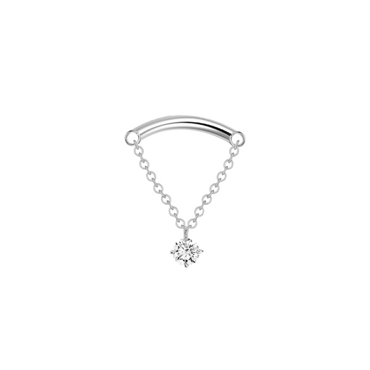 Top with a chain and gem