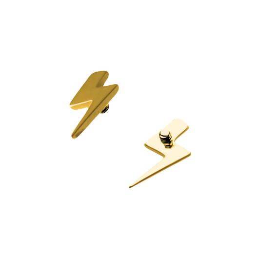 PVD Gold Thunderbolt