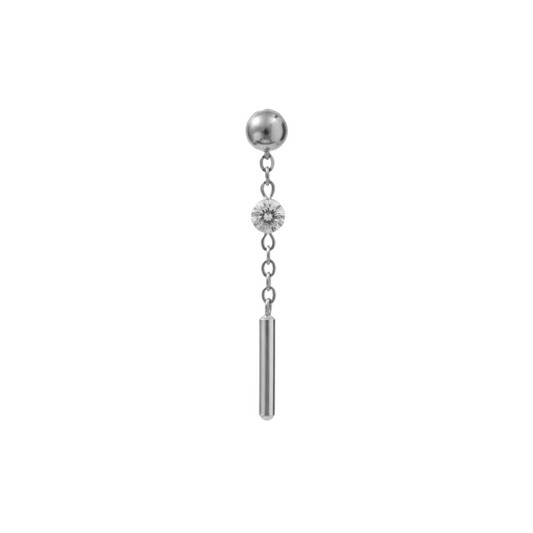 Ball with a gem and dangle