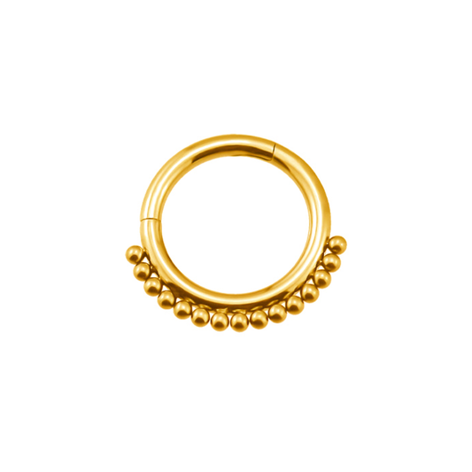 PVD Gold Ring with beads