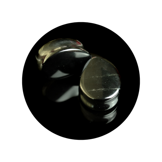 Black obsidian teardrop plug