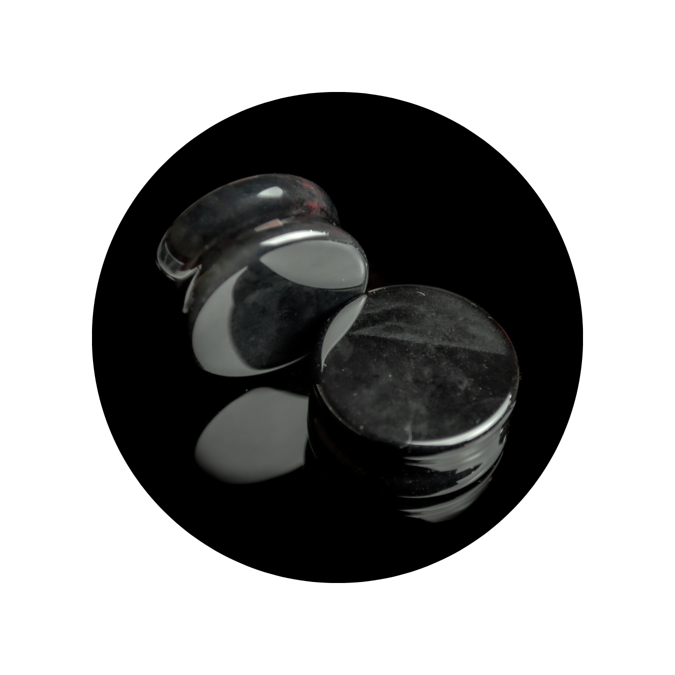 Black obsidian plug