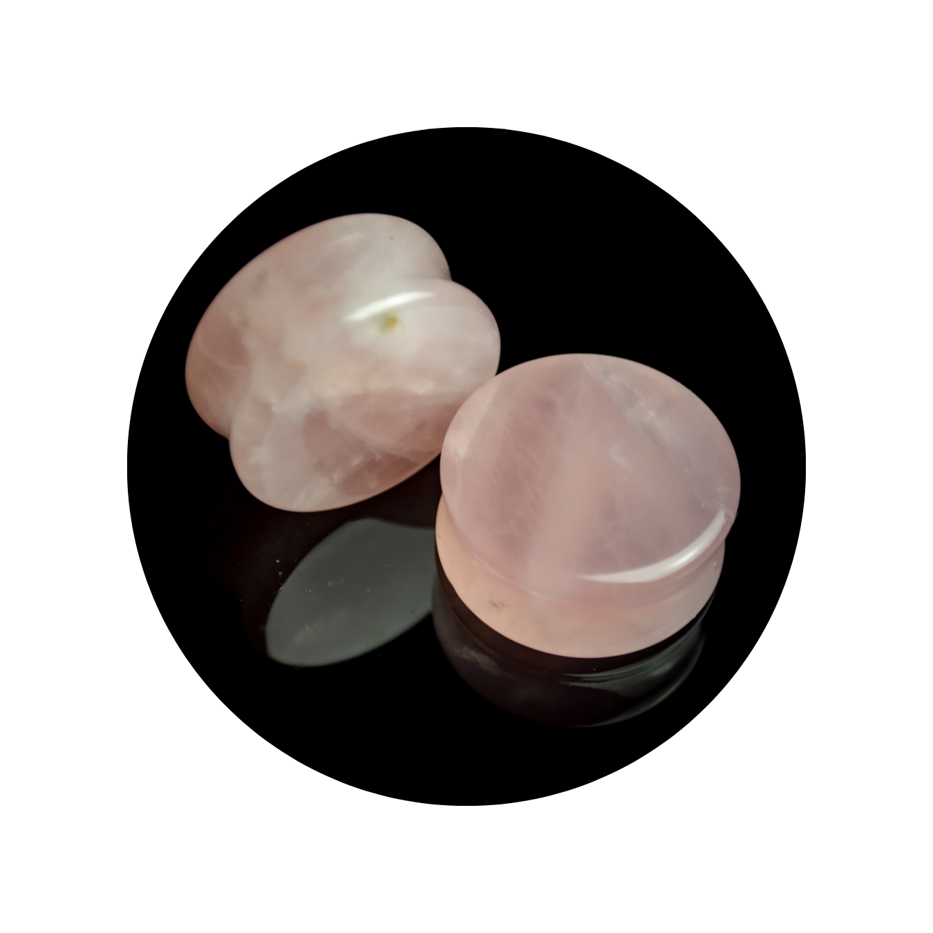 Rose quartz plug